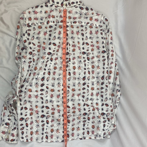 Gap The Shrunken Boyfriend Ladybug Print Shirt, Size S - Picture 6 of 6